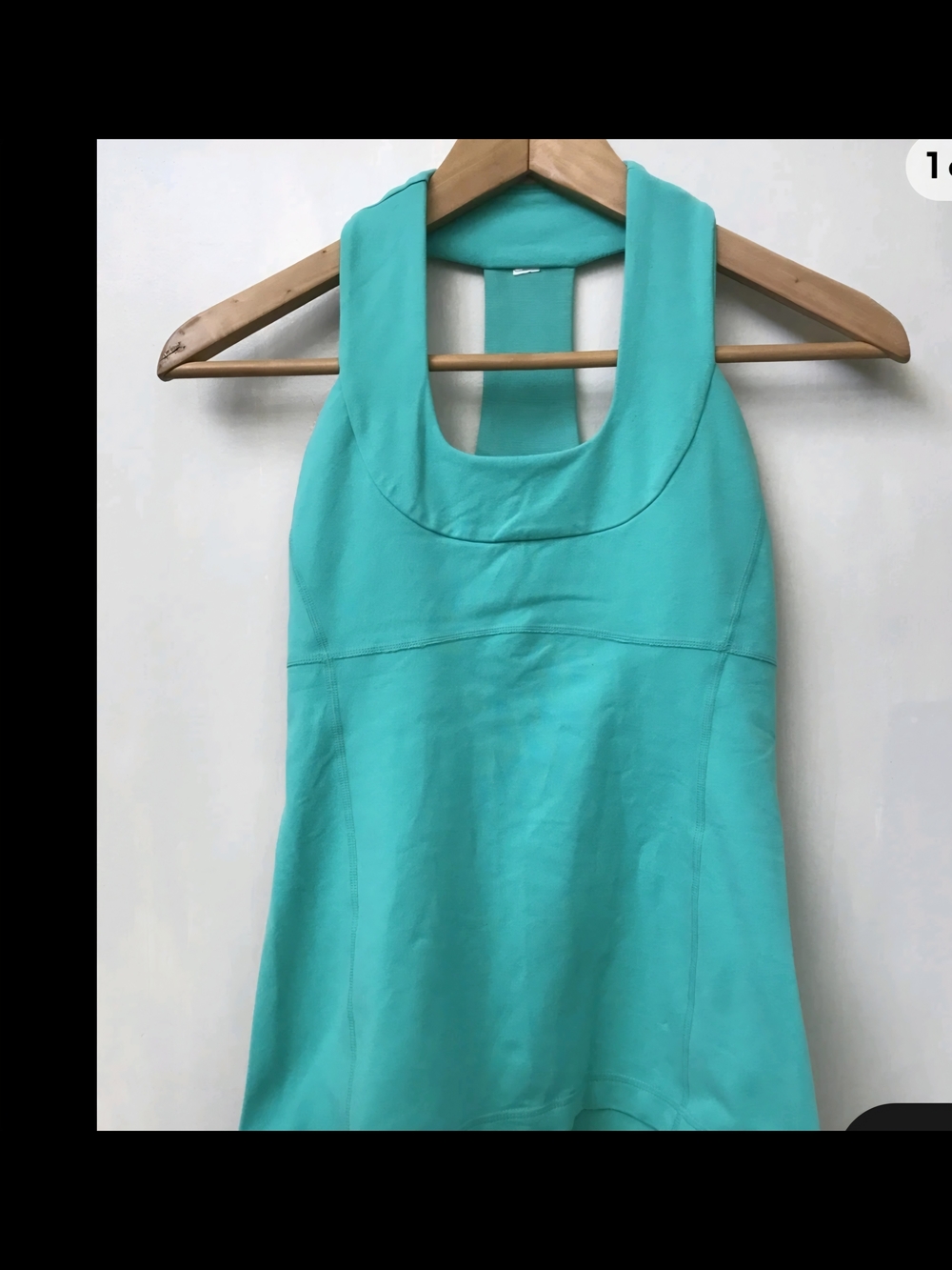 lululemon athletica Mint Aqua Scoop-Back Tank